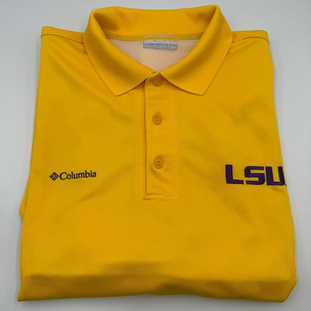 Columbia PFG polo LSU tigers size XL. few spots on back